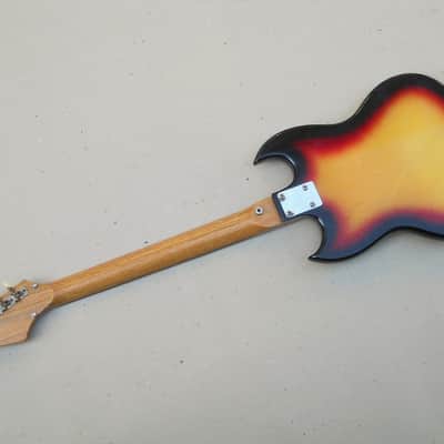 Teisco Del Rey / Kawai Vintage 1960s SG Style 4-Pickup Guitar Japan image 11