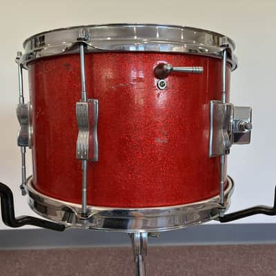 Ludwig 1960s Club Date 12x8" Tom - Red Sparkle image 5