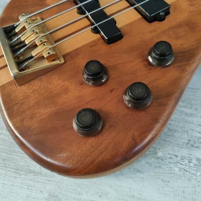 1992 Heartfield (by Fender Japan) Prophecy III Neckthrough Bass (Natural) image 2