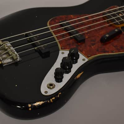 1964 Fender Jazz Bass Black Refin Pre-CBS w/HSC image 8