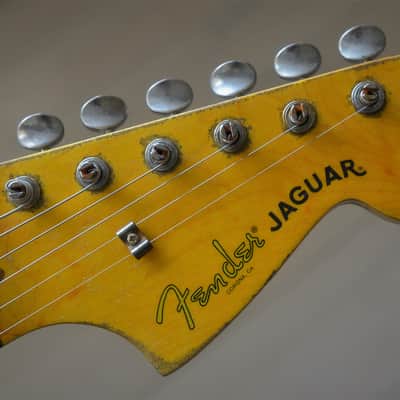 American Fender Jaguar Custom Relic Gold Sparkle image 12