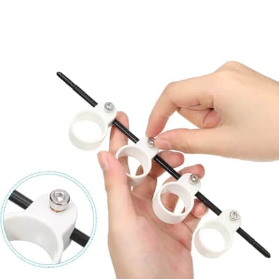 2 Pieces Finger Expander Finger Trainers Multifunctional thumb Expansion Guitar Stretcher Portable Musical Instrument Accessories for Guitar Bass Ukulele Piano Saxophone Beginner image 3