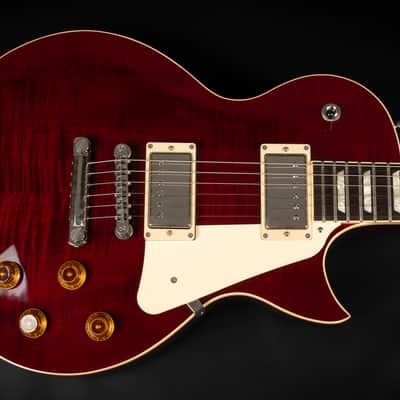 2018 FGN Neo Classic LS30 Sagmeister Special - Wine Red | Japan Les Paul “AAA” Flame Top Seymour Duncan Pickups Long Neck Tenon | Case Bild 4