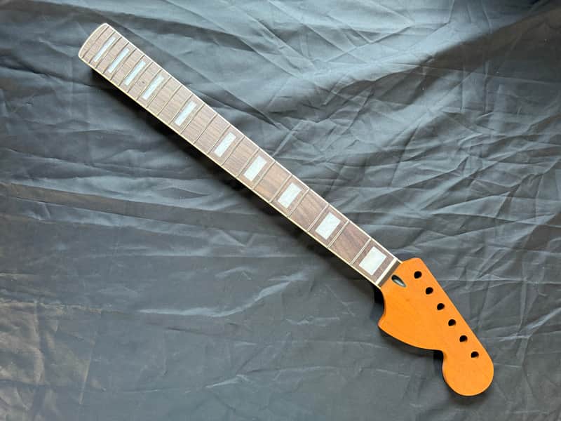 BMC Guitar Neck Jazzmaster® Strat® Stratocaster® 22 Fret Roasted Maple MOP Block Inlays Bound With Rosewood Fingerboard Nitro Lacquer 2025 - 9.5 Radius   [JM102] image 1