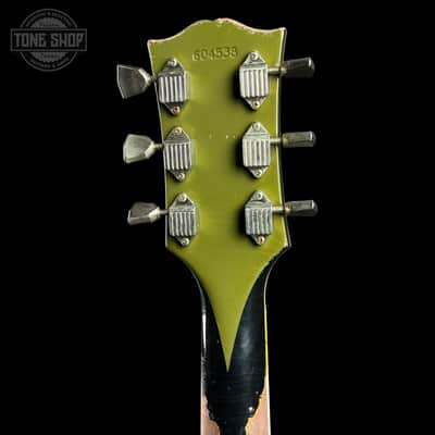 Gibson Custom Limited 68 Les Paul Custom Olive Drab Top Ebony Back Heavy Aged 604538 image 10