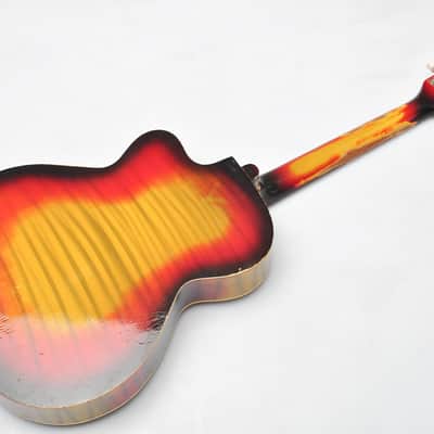 Orpheus 60s Orfeus Vintage Cutaway Jazz Archtop Acoustic Guitar Sunbirst image 5