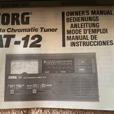 Korg AT-12 Auto Chromatic Tuner 1980s - Black image 6