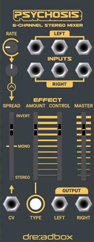 DREADBOX PSYCHOSIS 6 CHANNEL MIXER : BRAND NEW :  [DETROIT MODULAR] image 1