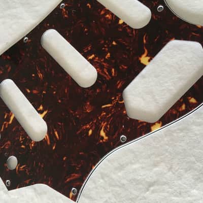 No Brand Fits Squier Vintage Modified Bass VI 4 Ply Brown image 4