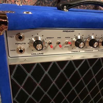 Amplified Nation Bombshell Overdrive 50 watt 1x12 combo - Blue Suede image 3