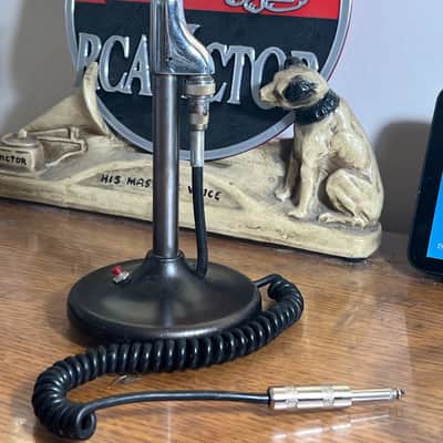 Rare Vintage 1950's Ronette-Holland G210-5 Crystal Microphone, works w/stand image 9