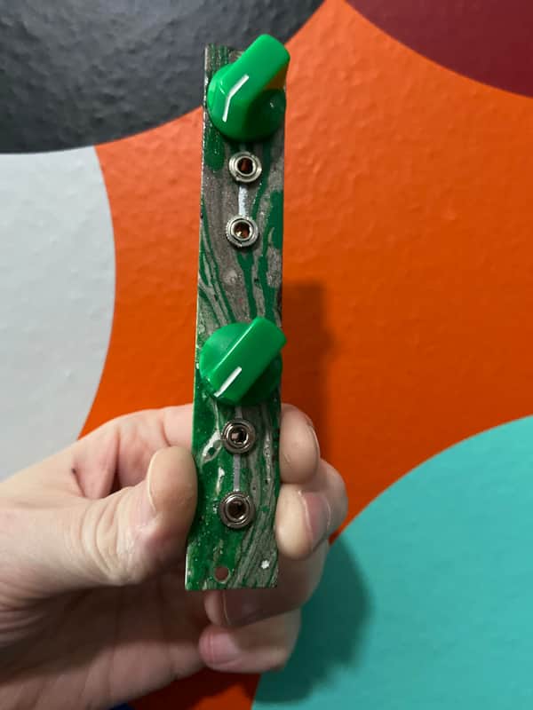 Unbranded Eurorack 2xAttenuators Passive Module 4hp one of a kind paint job image 1
