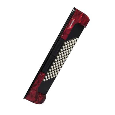 Hohner Bravo III 96 Chromatic Piano Key Accordion (Pearl Red) image 6