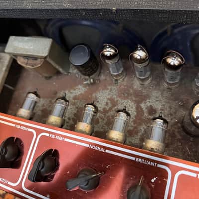 Vintage 1963 Vox AC30 2×12 Copper Top Blues Guitar Valve Amplifier Combo *1960s* image 24