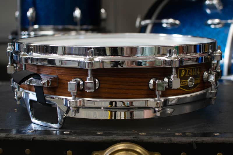 1990s Tama 3.25x14 Rosewood Piccolo Snare Drum | Reverb