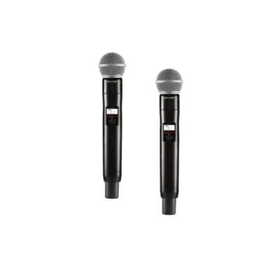 SHURE ULXD4D/SM58=-G57 Dual Channel / Dual Mic Rackmount Digital Dante Handheld  Wireless System image 2
