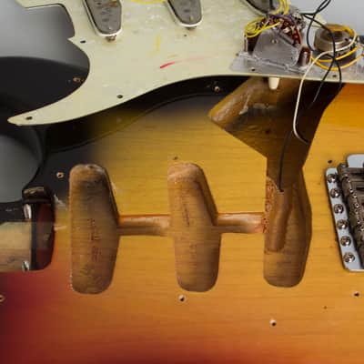 Fender  Stratocaster Solid Body Electric Guitar (1970), ser. #273341, period black tolex hard shell case. image 20
