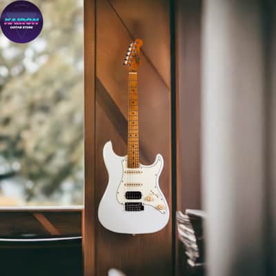 Jet Guitars JS-400 JS400 OW, HSS Ceramic pickups, solid basswood body, 22 frets roasted maple neck, 2 point tremolo Free Setup image 1
