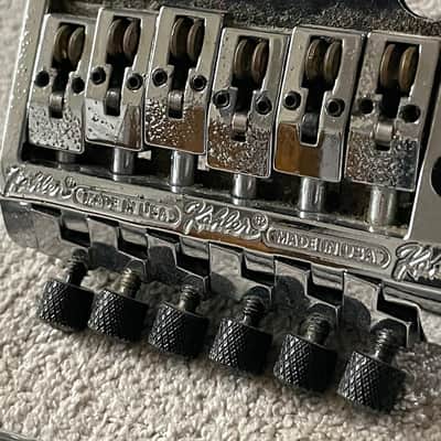 80’s Kahler 2520 Tremolo Bridge Vibrato Chrome Complete w Arm + Studs USA Patent Applied For image 10