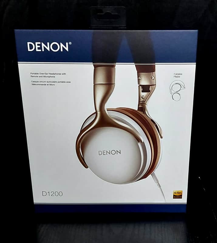 Denon AH-D1200 Mint! Over-Ear Premium Headphones 5hz-40khz Frequency Range w/in-Wire Remote and Microphone $45/obo. image 1