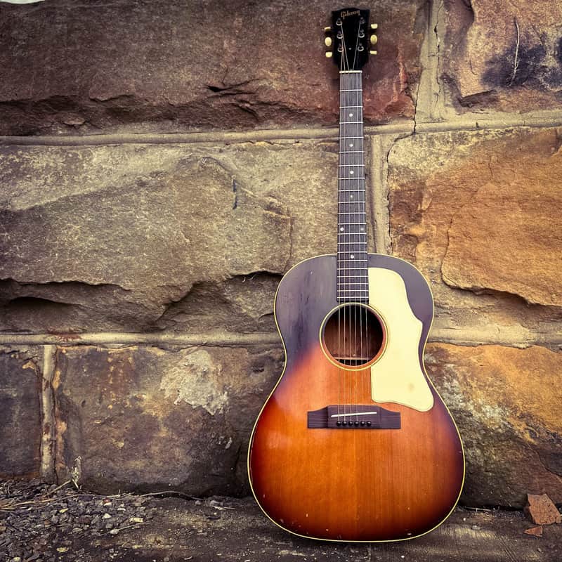 1964 Gibson LG-1 Acoustic - Sunburst - w/ Case | Reverb