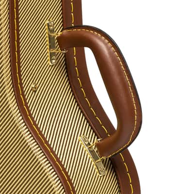 Stagg Vintage-style Series Gold Tweed Deluxe Hardshell Case for Tenor Ukulele image 4