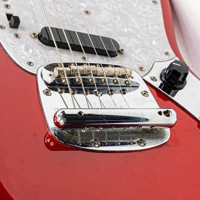 Fender Mustang MG69 MIJ 2012 Candy Apple Red Matching Headstock w/ Gig Bag image 14