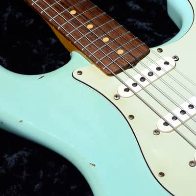 Fender Custom Shop 1960 Stratocaster Relic Sonic Blue 2001' image 3