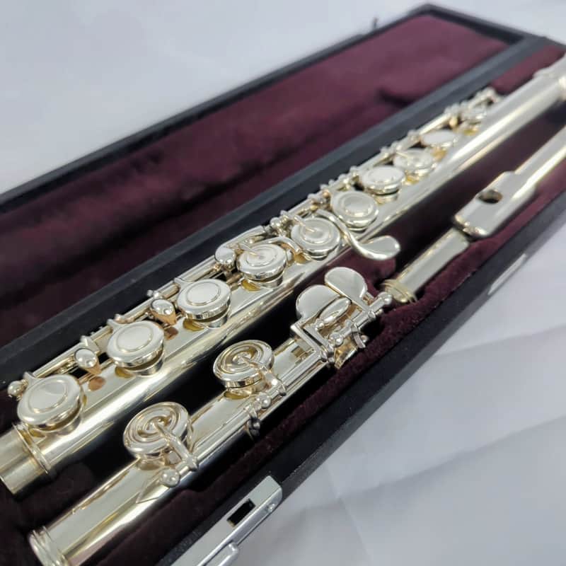Yamaha flute YFL-514 MINT condition EC cut solid silver headjoint image 1