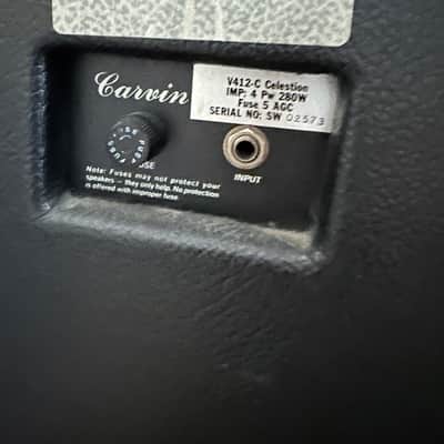 Vintage Carvin 4x12 Speaker Cabinet - Celestion Greenback  Speakers image 2