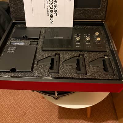 Evans Hybrid Sensory Percussion Sound System 4pc Sensor Set with Controller Module 2023 - Present - Black image 2