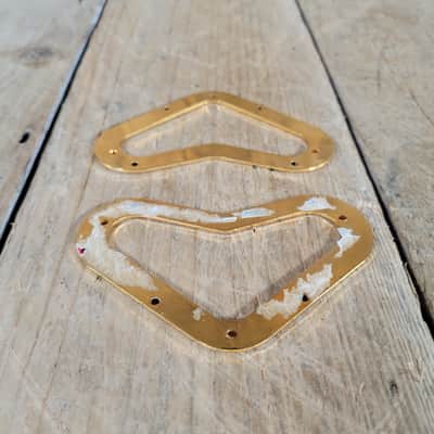 Gibson Flying V2 Pickup Rings NOS 1980s - Gold image 4