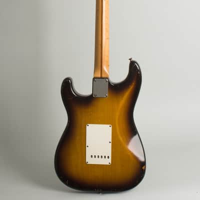 Fender  Stratocaster Solid Body Electric Guitar (1957), ser. #024071, original tweed hard shell case. image 2