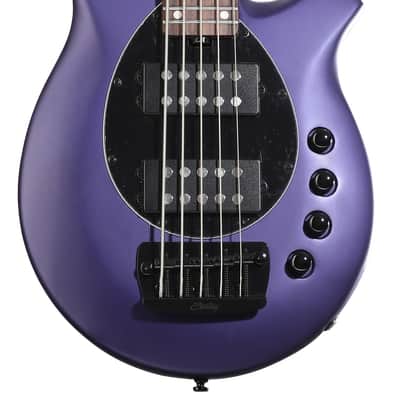 Sterling By Music Man Bongo 5 Electric 5-string Bass Guitar - Firemist Purple Satin image 3