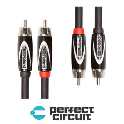 Roland RCC-5-2R2R Black Series Dual RCA Cable - 5FT
