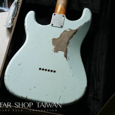 Fender Custom Shop John Cruz 1959 Hardtail Stratocaster Heavy Relic-Sonic Blue image 16