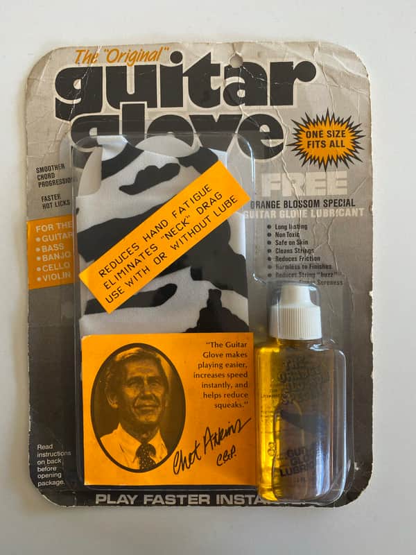RARE Chet Atkins Guitar Glove with Orange Blossom Special Lubricant! NOS image 1