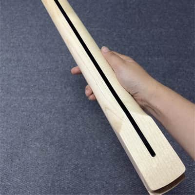 22fret DIY Maple natrual gloss electric guitar neck star inlay replace image 7