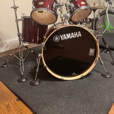 Yamaha 5 piece stage set 2024 - Cranberry red birch image 3