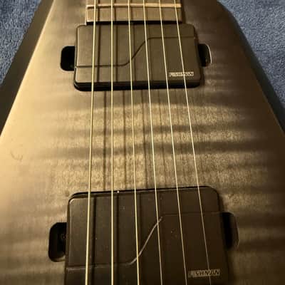 2021 Solar Guitars V1.6AFBB Flying V in Flame Black Burst with Gigbag image 10