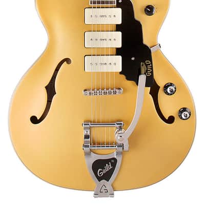Guild Starfire I Jet 90 Satin Gold - Semi Hollow Body Electric Guitar image 1