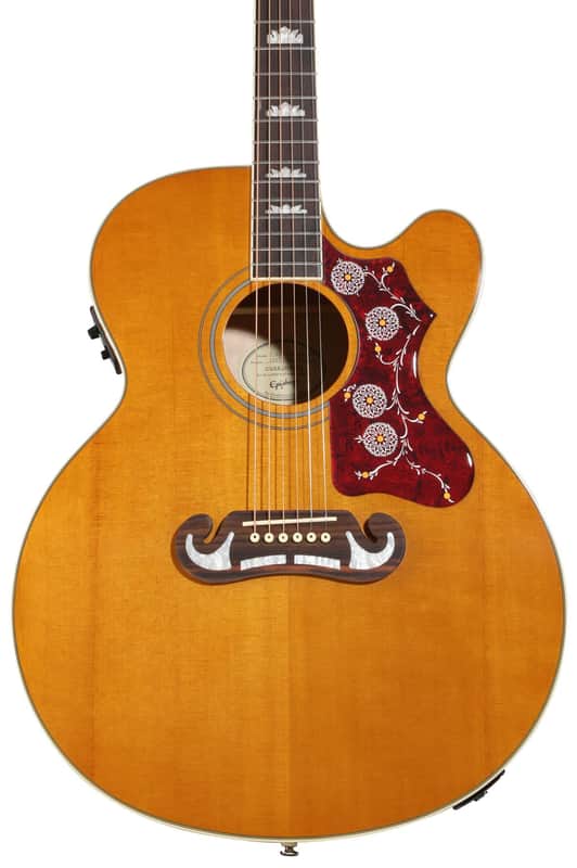 Epiphone J-200 Studio EC Acoustic-electric Guitar - Antique Natural image 1