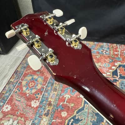 1969 Harmony Rocket I Model H53-1 Red Burst Made in USA Hard Case - 1969 image 20