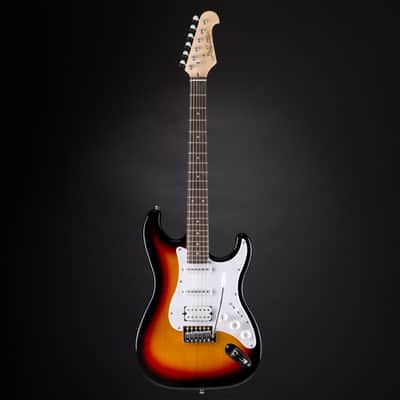 J & D ST Rock HSS SB Sunburst - Electric Guitar image 2