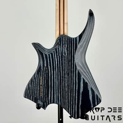 Infinia Neptune Headless Electric Guitar w/ Bag - Solid Lunar Black image 12