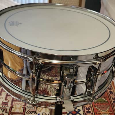 STUDIO SALE! Pearl SensiTone Mirror Chrome SS1455S/C 14x5.5" 8 Lug COS Snare 2000s Taiwan image 9