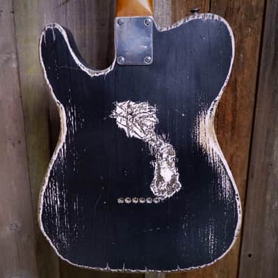 Keith Holland Custom T-ANS #1335 2025 - Black Nitro over Pink with Laser-Etched Paisley with Hard Case image 18