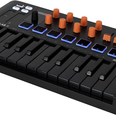Arturia MiniLab 3 25 Slim-key Controller - Black/Orange image 3