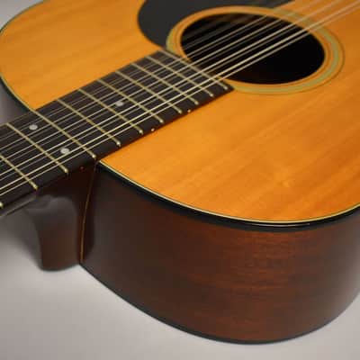 1968 Martin D-12-20 Acoustic 12-String Dreadnought Natural w/OHSC image 7