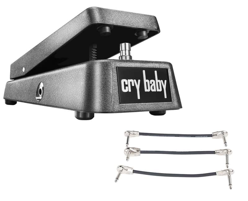 Dunlop Cry Baby GCB95 Original Crybaby Wah Pedal + Gator Patch Cable 3 Pack image 1